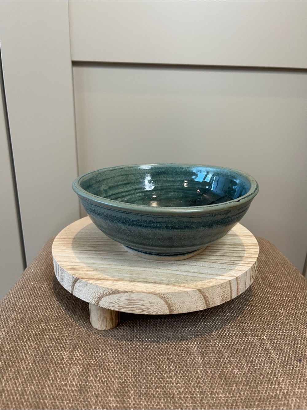 Handmade Teal Ceramic  Bowl